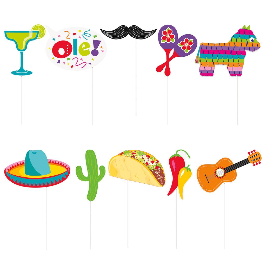 Mexican Fiesta Photo Props Mexican Fiesta Party Supplies